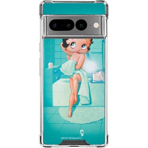 Betty Boop Bathing Google Pixel 7 Pro Clear Case